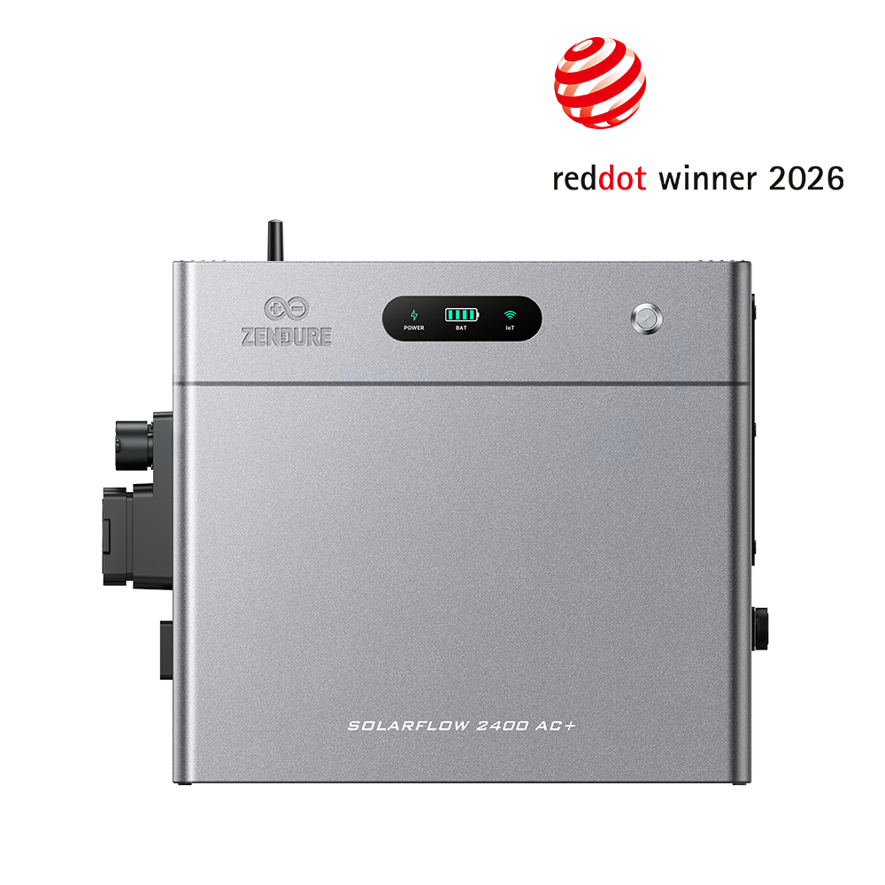 Produktbild von Zendure SolarFlow 2400 AC+ – Speicher Für Balkonkraftwerk, 2400W AC Bidirektional, Erweiterbar Auf 16,8 KWh, IP65