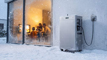Solarspeicher im winter