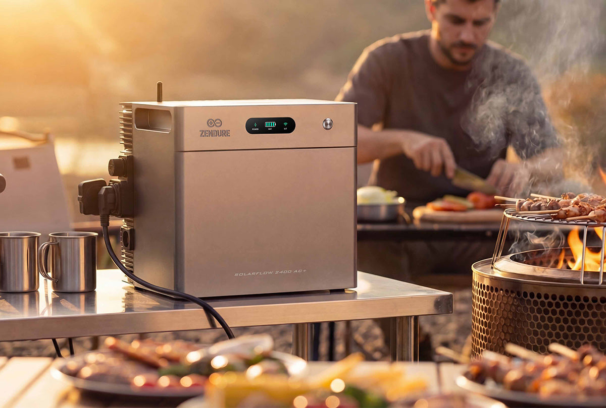 zendure tragbare powerstation camping