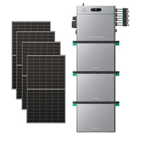 SolarFlow 2400 Pro mit drei zus?tzlichen Batterien und vier 500-W-Modulen