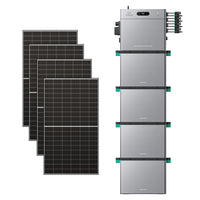 SolarFlow 2400 Pro mit vier zus?tzlichen Batterien und vier 500-W-Modulen