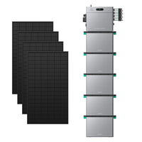 SolarFlow 2400 Pro mit f邦nf zus?tzlichen Batterien und vier 450-W-Modulen