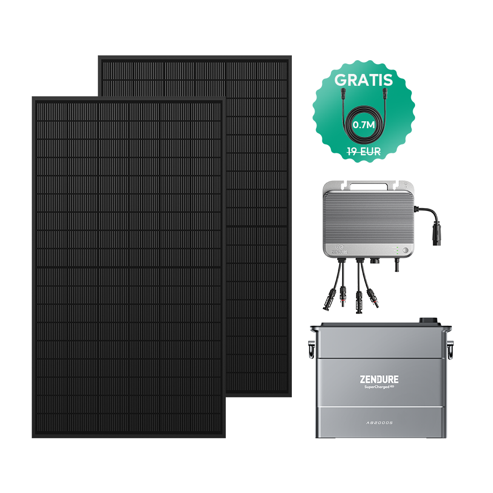 Zendure SolarFlow 800 mit 2 kWh Speicher und 860 Watt Balkonkraftwerk bifazial